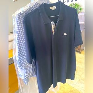 Burberry Men’s Knit Shirt-Black